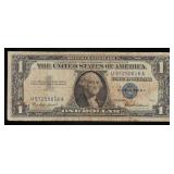 1957 $1 Blue Seal Silver Certificate Grades vf++