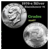 1976-s Silver Eisenhower Dollar 1 Grades GEM++ Unc