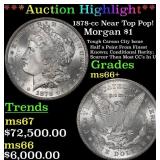 *Highlight* 1878-cc Morgan Dollar Near Top Pop! $1