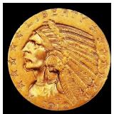 *Highlight* 1910-d Gold Indian Half Eagle $5 GEM U