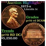 *Highlight* 1973-s Proof Lincoln Cent 1c pr70 rd D