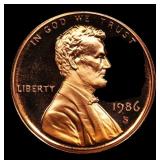 1986-s Proof Lincoln Cent 1c pr70 rd DCAM SEGS