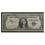 1957A $1 Blue Seal Silver Certificate Grades vf++