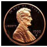 1990-s Proof Lincoln Cent 1c pr70 rd DCAM SEGS