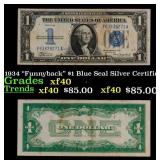 1934 "Funnyback" $1 Blue Seal Silver Certificate G