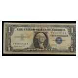 1957A $1 Blue Seal Silver Certificate Grades vf++