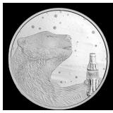 Coca-Cola Polar Bear 1 oz .999 Silver Round