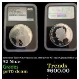 NGC  2021 Star Wars Chewbacca 1oz .999 Silver $2