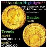 *Highlight* 1922 Grant Gold Commem Dollar TOP POP!