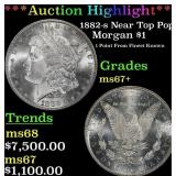 *Highlight* 1882-s Morgan Dollar Near Top Pop! $1