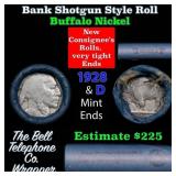 Buffalo Nickel Shotgun Roll in Old Bank Style 