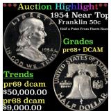 *Highlight* 1954 Proof Franklin Half Dollar Near T