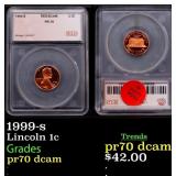 1999-s Proof Lincoln Cent 1c pr70 dcam SEGS