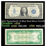 1934 "Funnyback" $1 Blue Seal Silver Certificate G