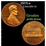 1975-s Proof Lincoln Cent 1c Grades GEM++ Proof De