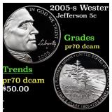 2005-s Western Waters Proof Jefferson Nickel Westw