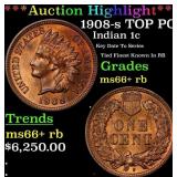 *Highlight* 1908-s Indian Cent TOP POP! 1c ms66+ r