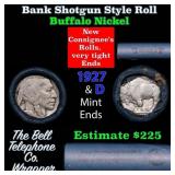 Buffalo Nickel Shotgun Roll in Old Bank Style 