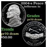 2004-s Peace Medal Proof Jefferson Nickel Westward