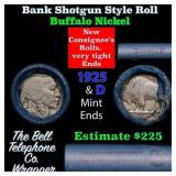 Buffalo Nickel Shotgun Roll in Old Bank Style 