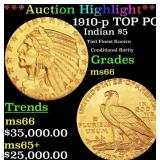 *Highlight* 1910-p Gold Indian Half Eagle TOP POP!