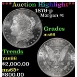 *Highlight* 1879-p Morgan Dollar $1 ms66 SEGS (fc)