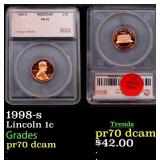 1998-s Proof Lincoln Cent 1c pr70 dcam SEGS