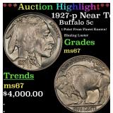 *Highlight* 1927-p Buffalo Nickel Near Top Pop! 5c