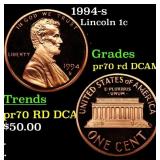 1994-s Proof Lincoln Cent 1c pr70 rd DCAM SEGS