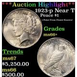 *Highlight* 1923-p Peace Dollar Near Top Pop! $1 m