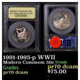 1991-1995-p WWII Proof Modern Commem Half Dollar 5