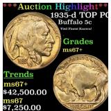 *Highlight* 1935-d Buffalo Nickel TOP POP! 5c ms67