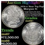 *Highlight* 1878-cc Morgan Dollar Near Top Pop! $1