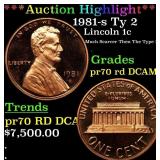 *Highlight* 1981-s Ty 2 Proof Lincoln Cent 1c pr70