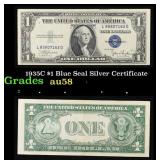 1935C $1 Blue Seal Silver Certificate Grades Choic