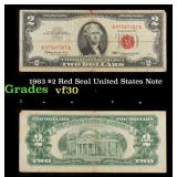 1963 $2 Red Seal United States Note Grades vf++