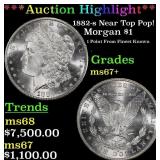 *Highlight* 1882-s Morgan Dollar Near Top Pop! $1