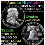 *Highlight* 1958 Proof Franklin Half Dollar Near T