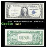 1935C $1 Blue Seal Silver Certificate Grades Selec