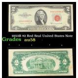 1953B $2 Red Seal United States Note Grades Choice