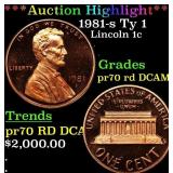 *Highlight* 1981-s Ty 1 Proof Lincoln Cent 1c pr70