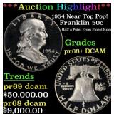 *Highlight* 1954 Proof Franklin Half Dollar Near T