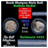 Buffalo Nickel Shotgun Roll in Old Bank Style 