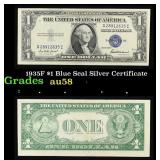 1935F $1 Blue Seal Silver Certificate Grades Choic