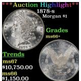 *Highlight* 1878-s Morgan Dollar $1 ms66+ SEGS (fc