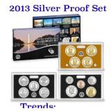 2013 United States Mint Silver Proof Set. 14 pc se