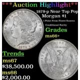 *Highlight* 1879-p Morgan Dollar Near Top Pop! $1