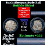 Buffalo Nickel Shotgun Roll in Old Bank Style 