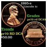 1995-s Proof Lincoln Cent 1c pr70 rd DCAM SEGS