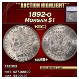 1892-o Morgan Dollar $1 ms65+ SEGS